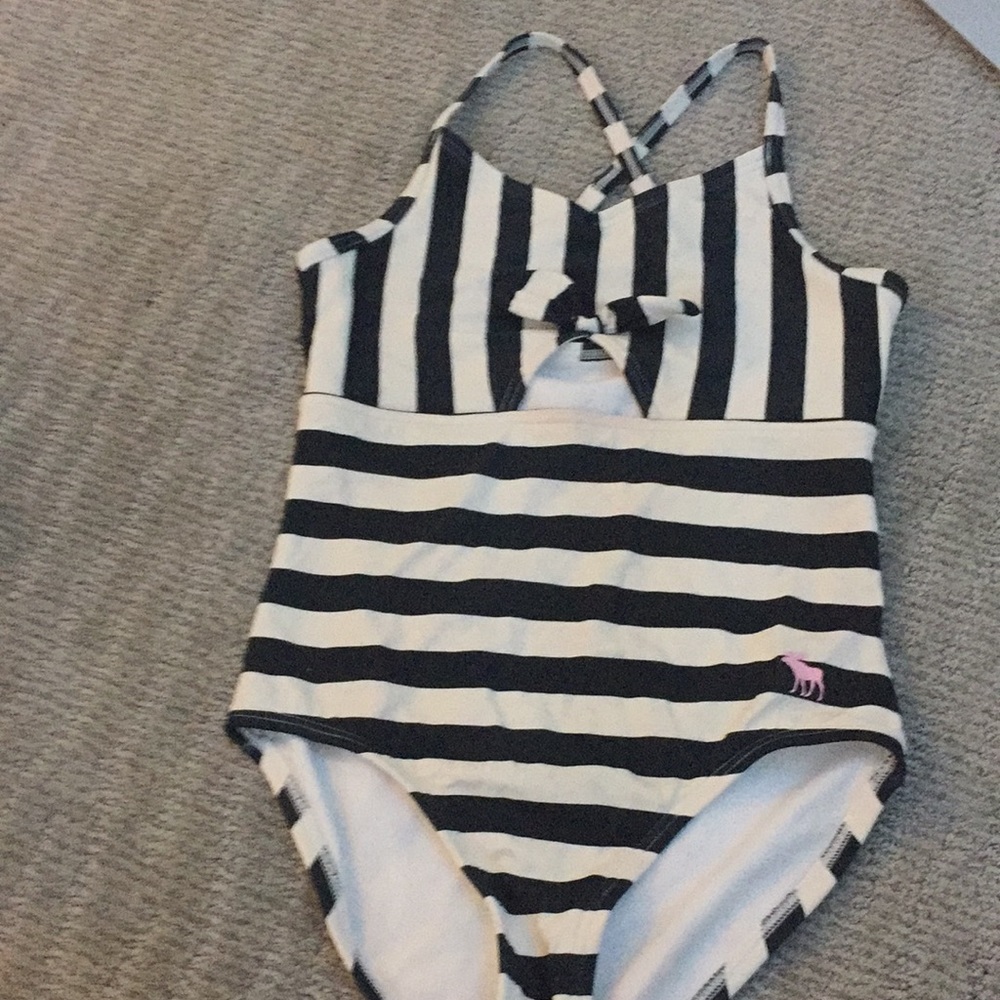 Blue and white navy striped bathing suit!